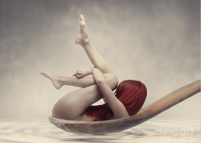 Woman Greeting Card featuring the photograph Beauty Bath by Jelena Jovanovic