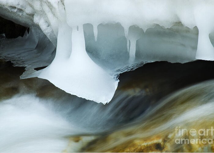 Ice Greeting Card featuring the photograph Beauty Of Winter Ice Canada 4 by Bob Christopher