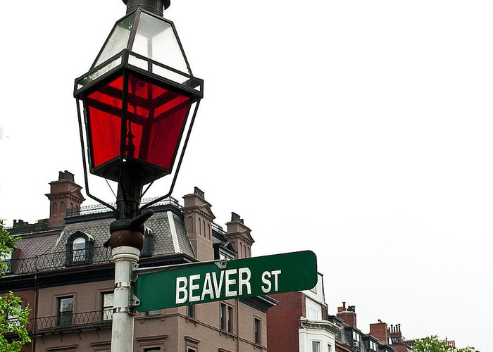 Boston Greeting Card featuring the photograph Beaver Street by Rick Mosher