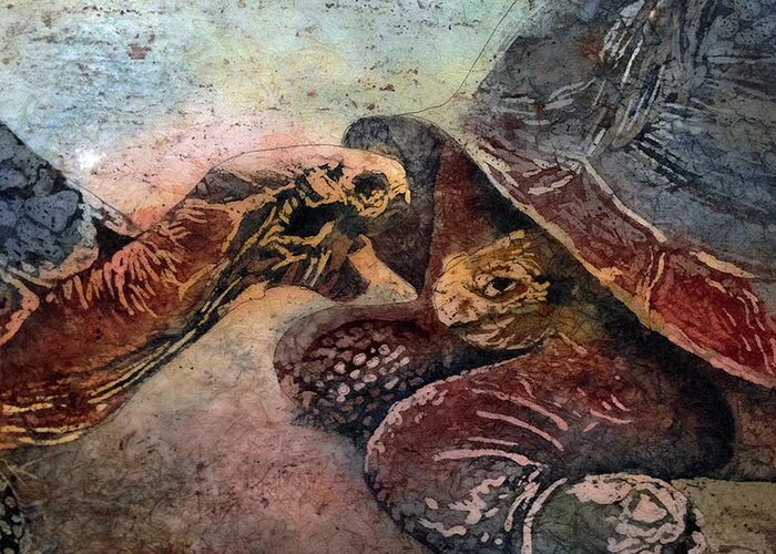 Turtles Greeting Card featuring the painting Because I Said So by Diane Fujimoto