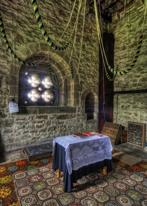 Bells Greeting Card featuring the photograph Bell Ringing Loft by Ian Mitchell