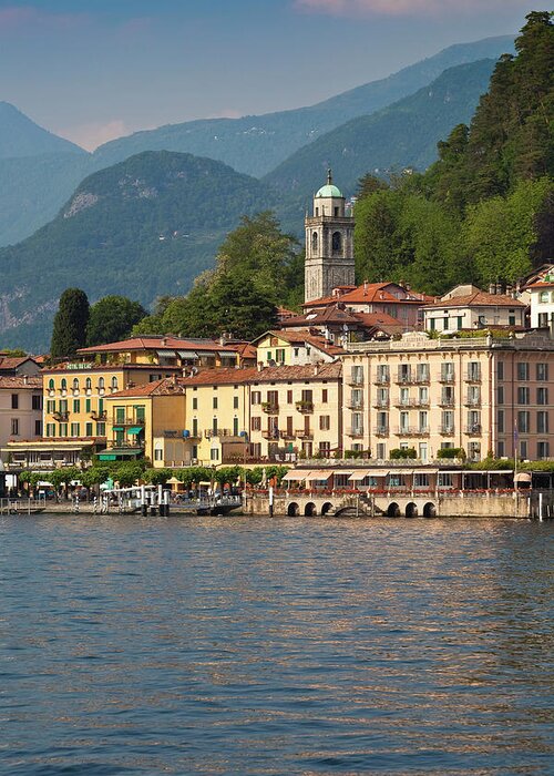 Built Structure Greeting Card featuring the photograph Bellagio On Lake Como by Richard I'anson