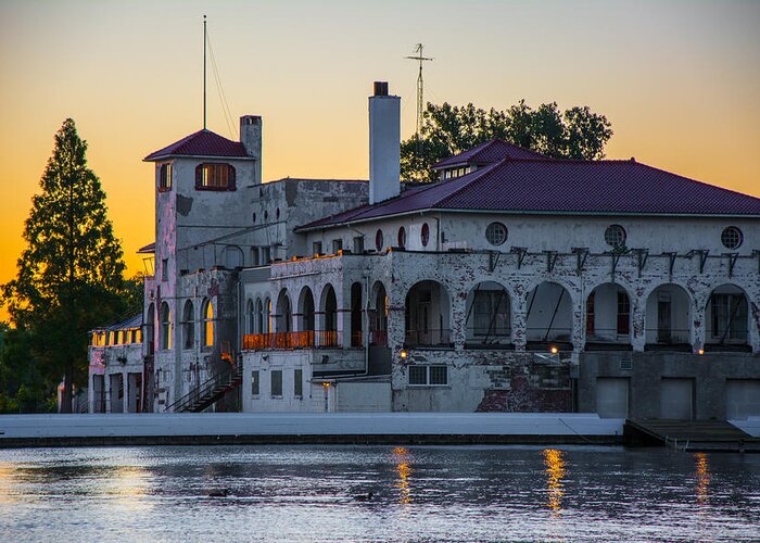 Detroit Greeting Card featuring the photograph Belle Isle Boat House by Pravin Sitaraman