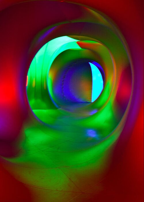Abstract Greeting Card featuring the photograph Bending Light 5 by Christie Kowalski