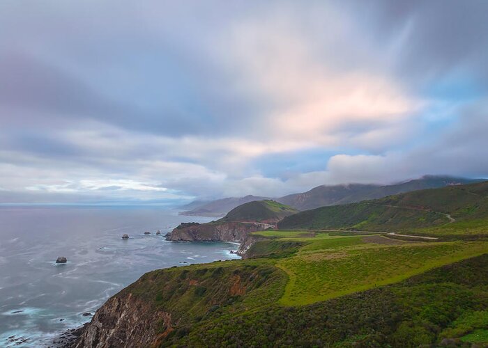 Landscape Greeting Card featuring the photograph Big Sur by Jonathan Nguyen