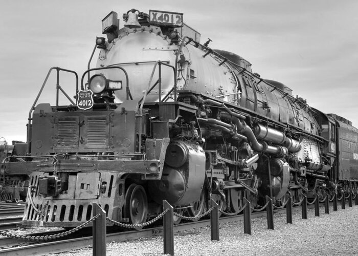 Big Boy Greeting Card featuring the photograph Biggest Badest Steam Locomotive Ever by Gene Walls