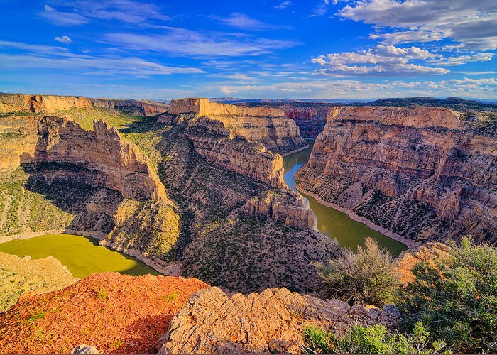 Bighorn Canyon Greeting Card featuring the photograph Bighorn Canyon by Greg Norrell