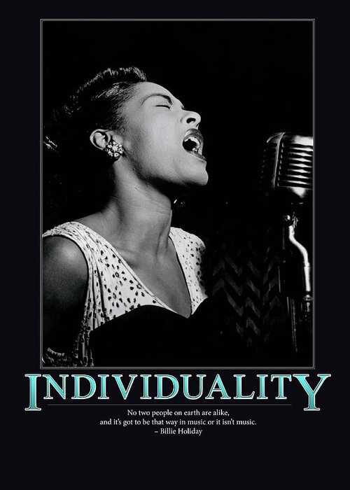 Retro Images Archive Greeting Card featuring the photograph Billie Holiday Individuality  by Retro Images Archive