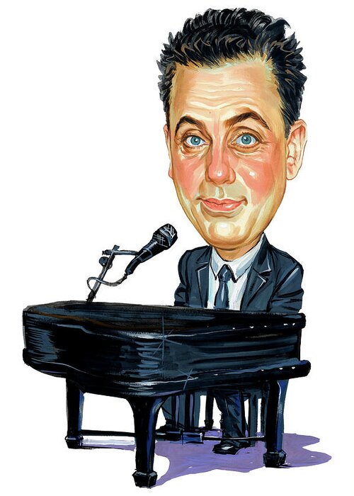 Billy Joel Greeting Card featuring the painting Billy Joel by Art 