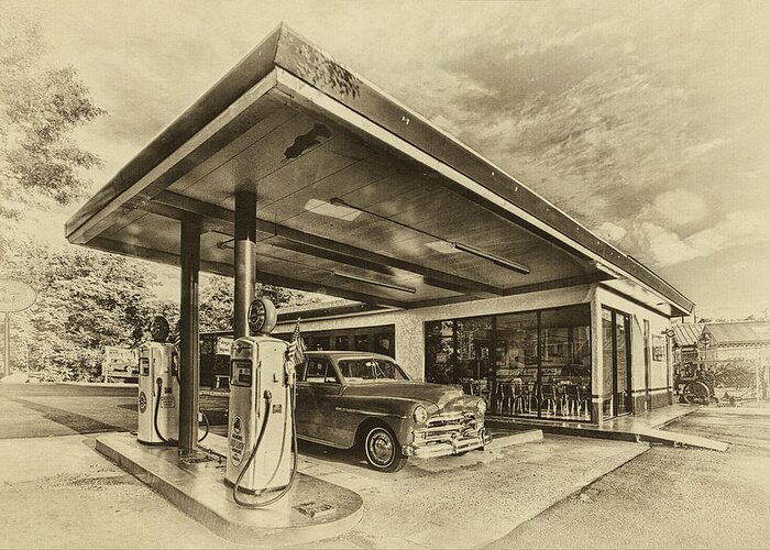 Bing's Burgers Greeting Card featuring the photograph Bings Burgers by Priscilla Burgers