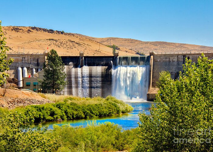 Dam Greeting Card featuring the photograph Black Canyon Dam by Robert Bales