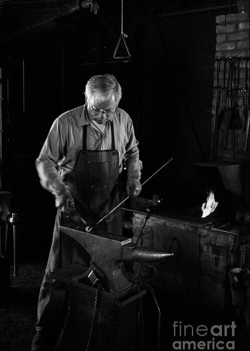 Coloma Greeting Card featuring the photograph Blacksmith by Misty Tienken