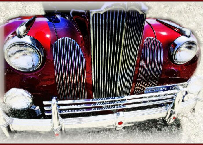 Antique Cars Greeting Card featuring the photograph Bling 2 by Robert McCubbin
