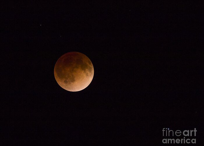 Blood Greeting Card featuring the photograph Blood Moon by Steven Ralser