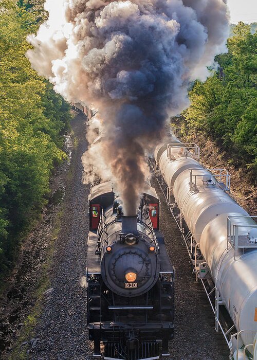 Train Greeting Card featuring the photograph Blowing Smoke by Keith Allen