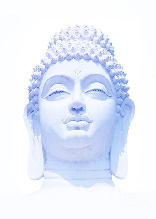 Buddha Greeting Card featuring the photograph Blue Buddha by Tim Gainey