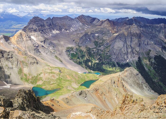Colorado Greeting Card featuring the photograph Blue Lakes by Aaron Spong