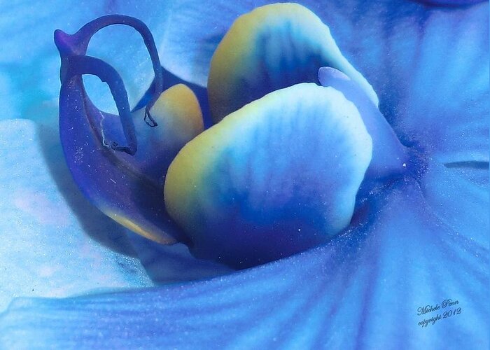 Flower Photograph Greeting Card featuring the photograph Blue Oasis by Michele Penn