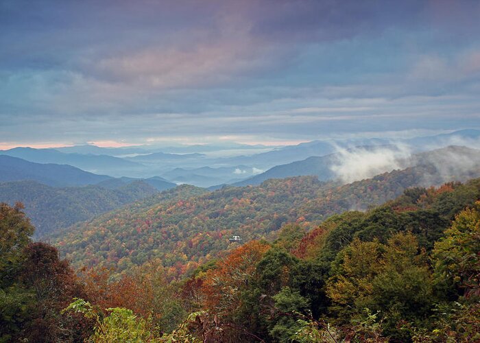 Landscapes Greeting Card featuring the photograph Blue Ridge by Jennifer Robin