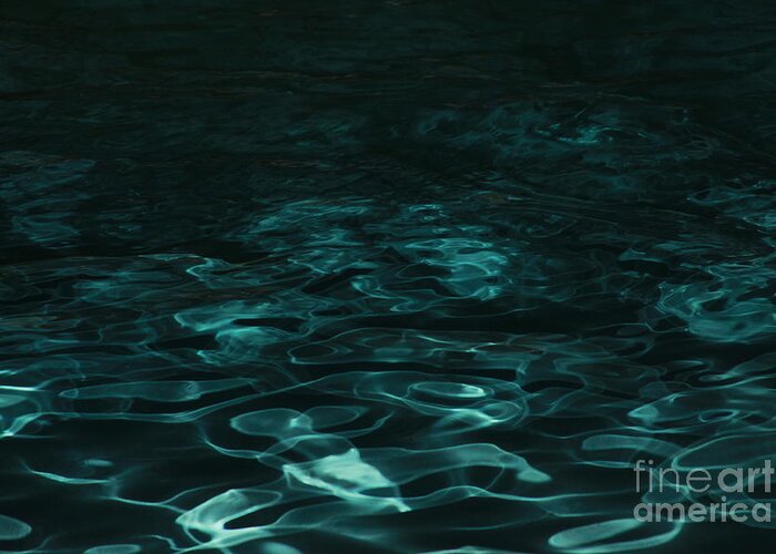 Water Greeting Card featuring the photograph Blue Swirl One by Chris Thomas