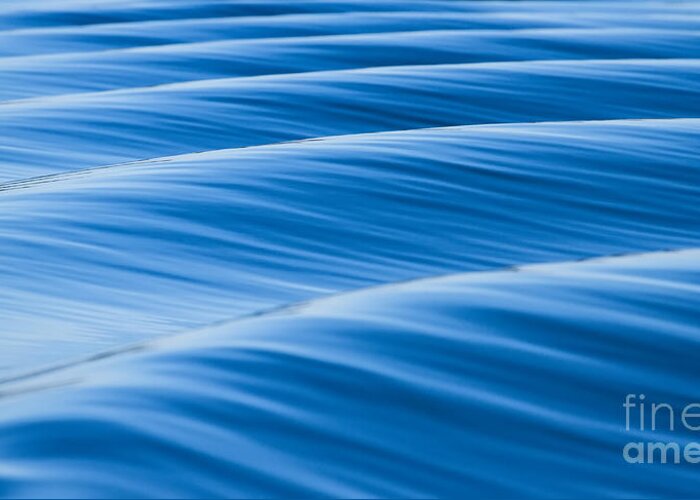 Blue Water Waves Abstract Greeting Card featuring the photograph Blue Water Waves Abstract 2 by Dustin K Ryan