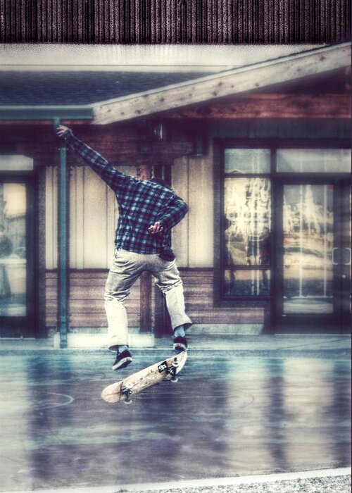 Skateboard Greeting Card featuring the photograph Boarder Bliss by Melanie Lankford Photography