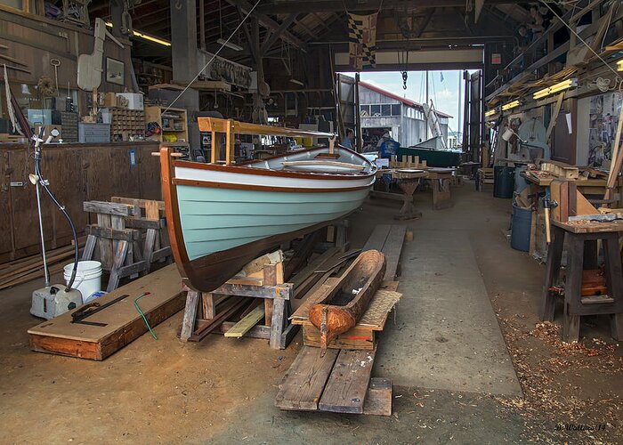 2d Greeting Card featuring the photograph Boat Shop by Brian Wallace
