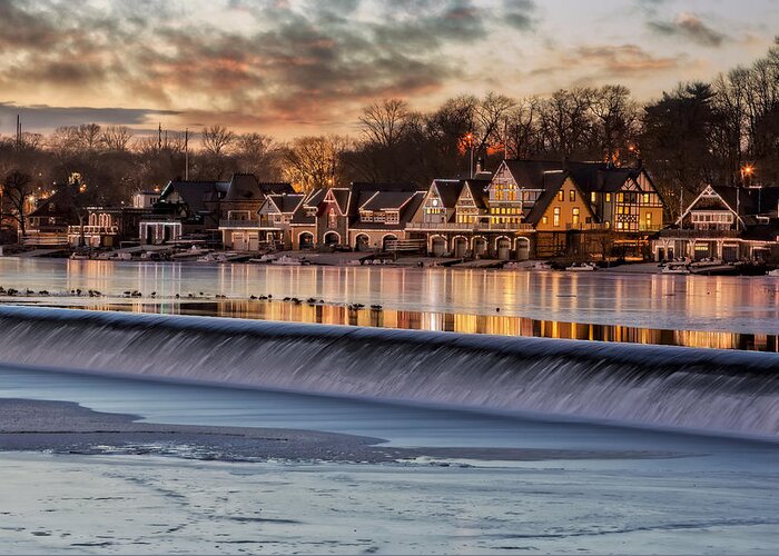 Boat House Row Greeting Card featuring the photograph Boathouse Row Philadelphia PA by Susan Candelario