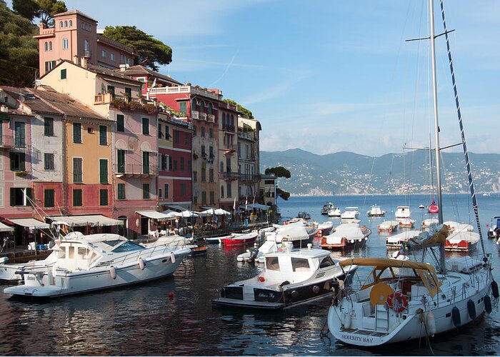 Europe Greeting Card featuring the photograph Boats in an Italian harbor by Matt Swinden