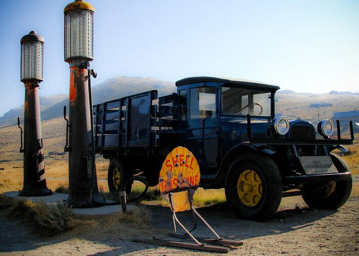 Bodie Greeting Card featuring the photograph Bodie Car #3 by Neil Pankler
