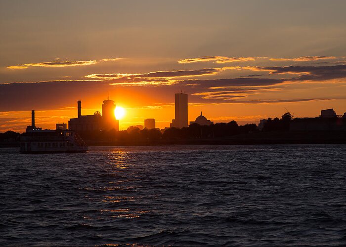 Skyline Greeting Card featuring the photograph Boston Skyline by Allan Morrison