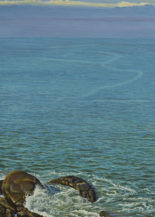 Ocean Greeting Card featuring the painting Boundless ocean by Vrindavan Das