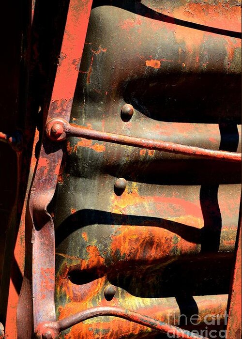 Newel Hunter Greeting Card featuring the photograph Boxcar Abstract 2 by Newel Hunter