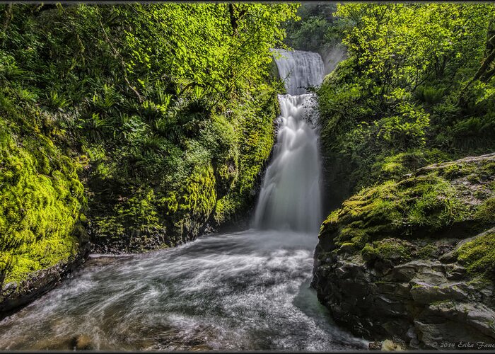 Waterfall Greeting Card featuring the photograph Bridal Veil Falls by Erika Fawcett