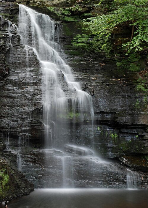 Waterfall Greeting Card featuring the photograph Bridal Veil Falls by Jennifer Ancker