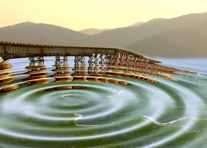 Bridge Greeting Card featuring the photograph Bridge To Nowhere by Kevin Cable