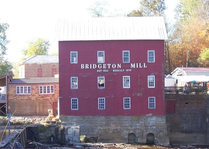 Mill Greeting Card featuring the photograph Bridgeton Mill by John Mathews