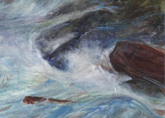 David Ladmore Greeting Card featuring the painting Bright Storm 2 by David Ladmore