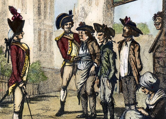 1770s Greeting Card featuring the photograph BRITISH ARMY, 1770s by Granger