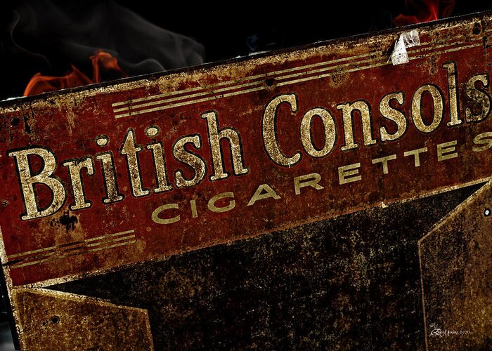 British Consols Greeting Card featuring the photograph British Consols Cigarettes by Ericamaxine Price
