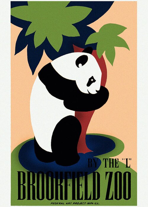 Panda Greeting Card featuring the photograph Brookfield Zoo Panda by Diana Powell