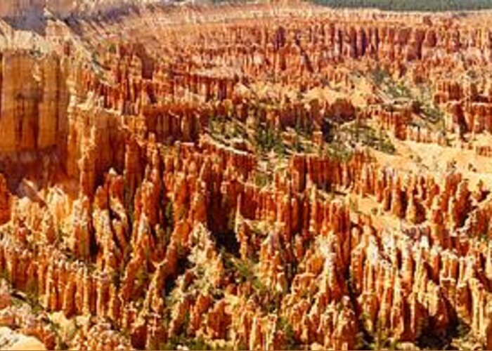 Bryce Canyon Greeting Card featuring the photograph Bryce Canyon Utah Panoramic by Kathy Churchman