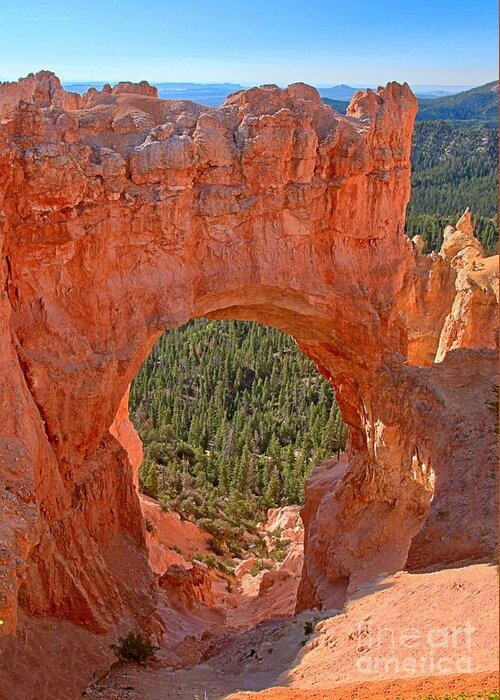 Bryce Canyon Greeting Card featuring the photograph Bryce Pink Arch by Adam Jewell