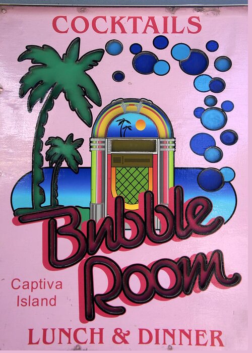 Bubble Room Restaurant Greeting Card featuring the photograph Bubble Room 2 by Laurie Perry