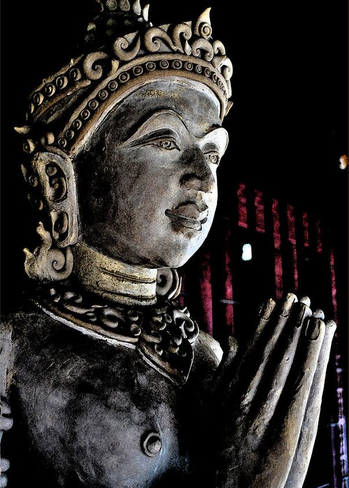 Buddha Greeting Card featuring the photograph Buddha Angel by Rick Saint