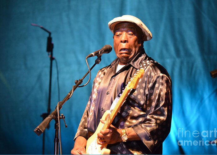 Buddy Guy Greeting Card featuring the photograph Buddy Guy 2 2012 by Amanda Vouglas