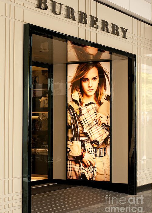 Burberry Greeting Card featuring the photograph Burberry Emma Watson 01 by Rick Piper Photography
