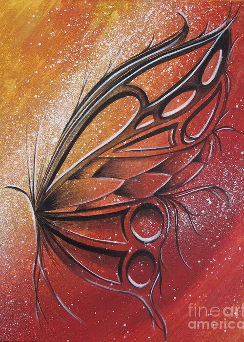 Reina Greeting Card featuring the painting Butterfly 6 by Reina Cottier