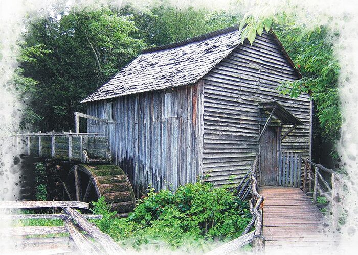 Grist Mill Greeting Card featuring the photograph Cades Cove Mill by Joe Duket