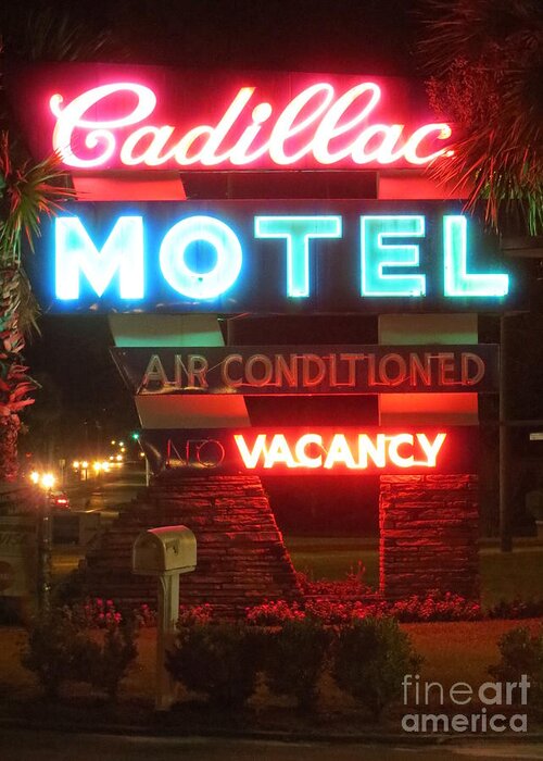 Cadillac Greeting Card featuring the photograph Cadillac Motel by Tim Townsend
